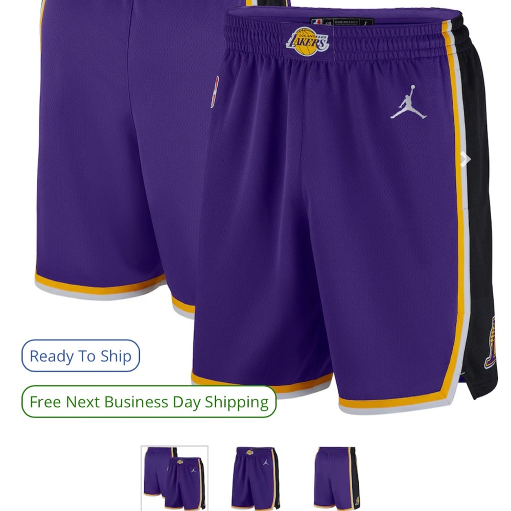 NBA AUTHENTICS JORDAN LAKER SHORTS MENS SIZE XL